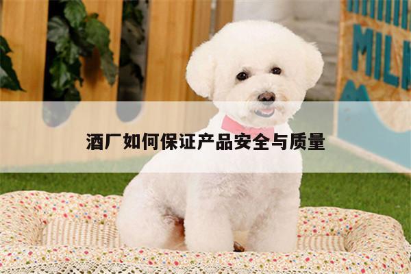 酒厂如何保证产品安全与质量